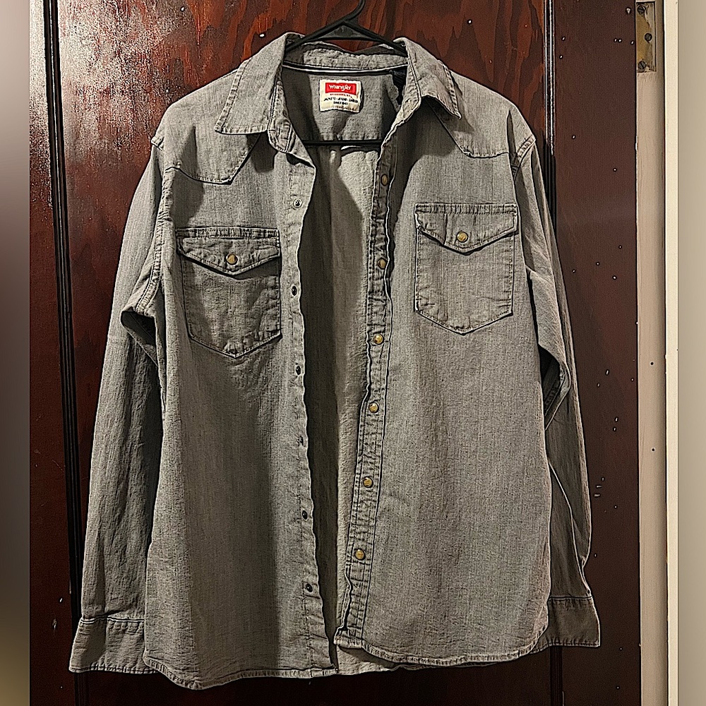 Mens Wrangler western style button up